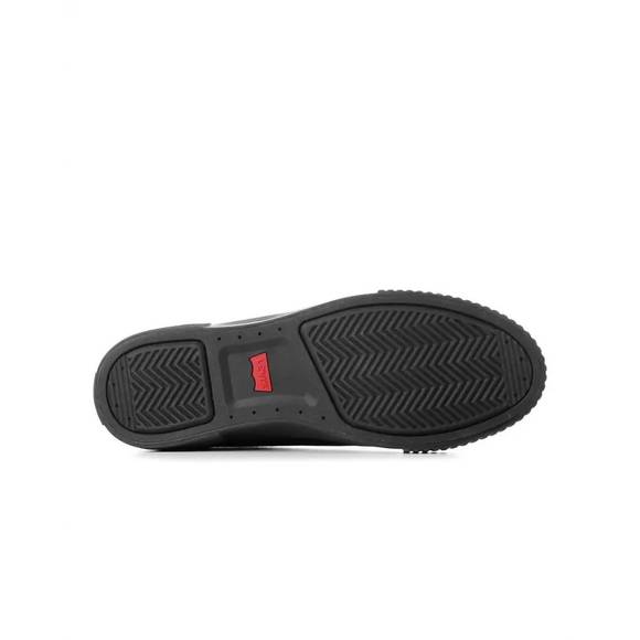 NEW LEVI'S men's anikin c canvas sneaker in black monochrome - Picture 4 of 4